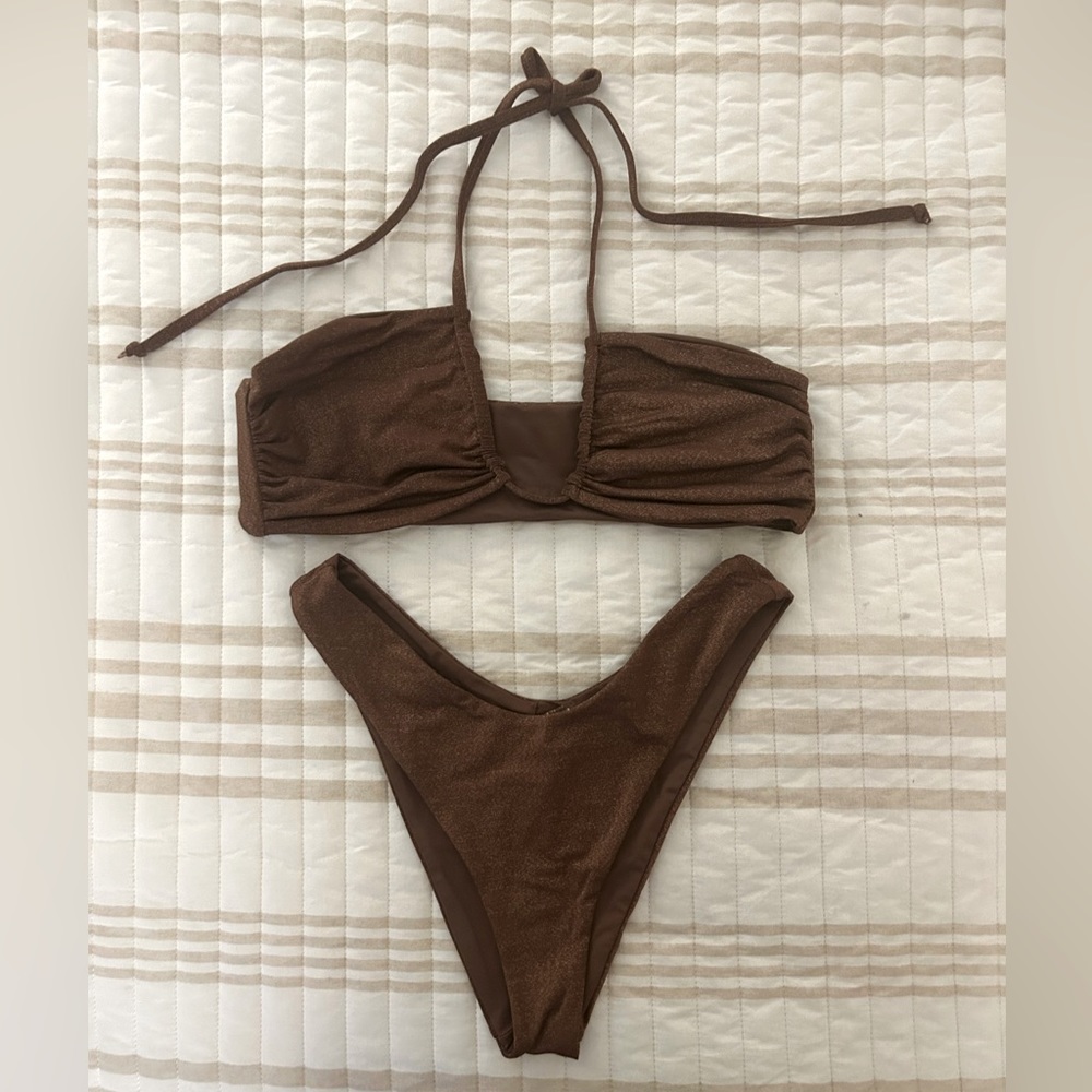 Lspace Chocolate shimmer Dawn and Cabana Bikini 🤎